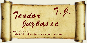 Teodor Juzbašić vizit kartica